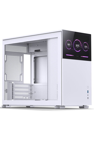 jonsbo Carcasă D31 Screen Micro-ATX, Sticlă securizată Albă