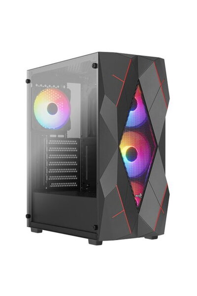 AEROCOOL Mid Tower Without Power Supply Volcan V1 Black