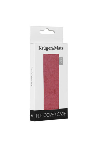Kruger&Matz Θήκη Flip Κόκκινη LIVE