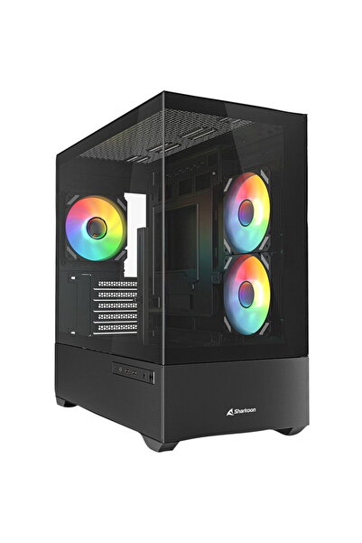 SHARKOON Micro Tower Fara sursa MK6 RGB Negru