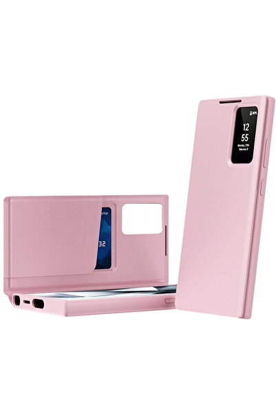 Techsuit Husă pentru Samsung Galaxy S26 Ultra - Seria SmartView - Roz