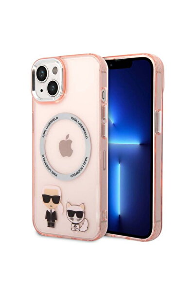 Karl Lagerfeld Husa Magsafe case Karl &amp; Choupette iPhone 14 Plus Pink