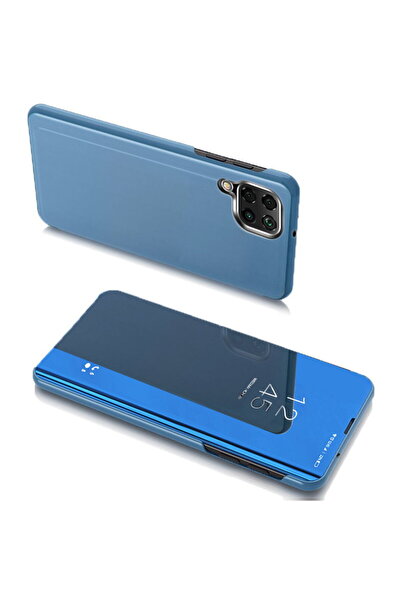Hurtel Husa Clear View pentru Samsung Galaxy A22 4G albastru