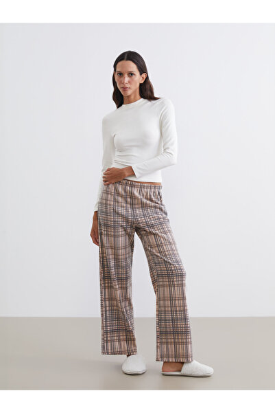 LC Waikiki Elasticated Waist Plaid Women's Pyjama Bottoms