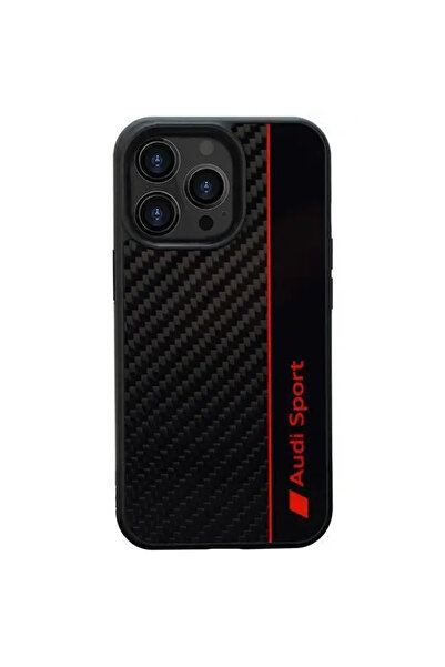 Audi Folie cu aspect de fibră de carbon pentru iPhone 13 Pro Max 6.7 "  ...
