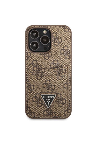 Guess Husa 4G Saffiano Double Card iPhone 13 Pro Maro