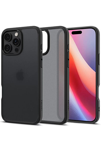 Spigen Ultra Hybrid frost black pentru iPhone 16 Pro Max