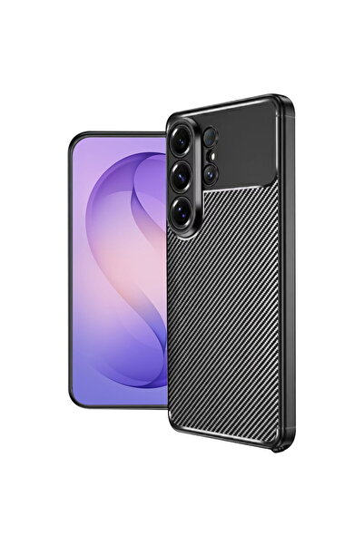 Techsuit Husă pentru Samsung Galaxy S26 Ultra - Fibră de carbon - Negru