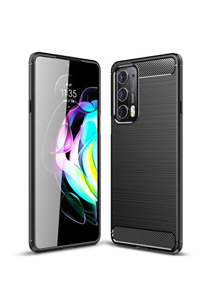 Techsuit Husă pentru Motorola Edge 20 - Silicon Carbon - Negru