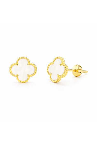 Novvu Βαν Λούξι Λευκά Σκουλαρίκια