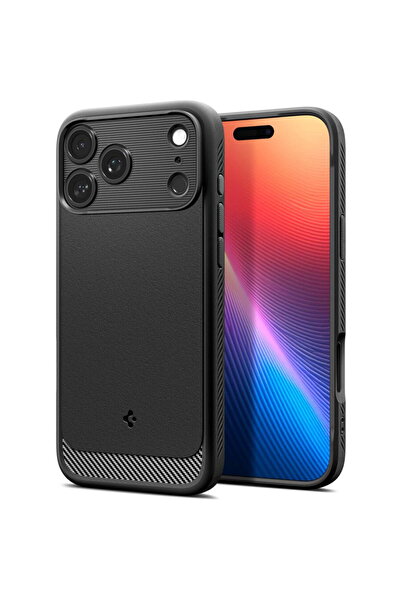Spigen Husa pentru iPhone 17 Pro Max - Rugged Armor MagSafe - Matte Black