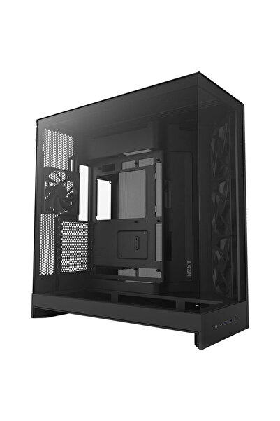 Nzxt H9 Flow (2025), MiddleTower, Fara sursa, ATX/E-ATX/mATX/mITX, Negru
