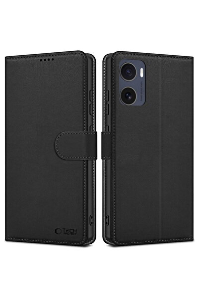 Tech-Protect Husa tip portofel MOTOROLA MOTO G05 / E15 Negru Mat