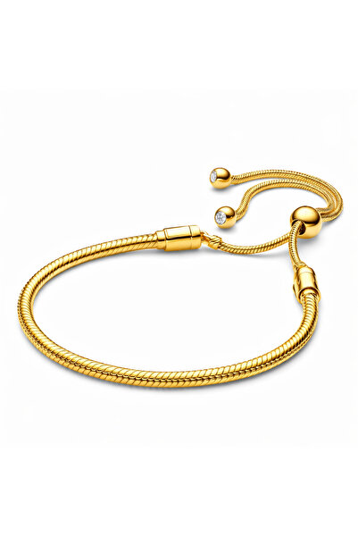 Novvu Ρυθμιζόμενο χρυσό βραχιόλι με ασήμι
