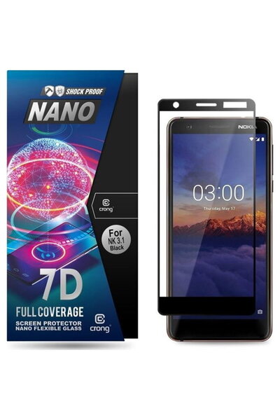 Crong Sticlă flexibilă 7D Nano - Sticlă hibridă 9H pentru ecran complet Nokia...