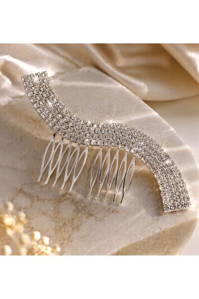 skycott Βραδινό φόρεμα αξεσουάρ για τα μαλλιά με πέτρες και πέρλες, μοντέλο χ...