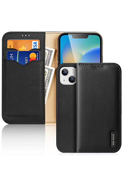 Dux Ducis Husa Hivo Leather Flip Cover Genuine Leather Wallet for Cards and D...