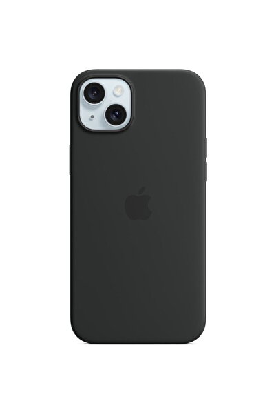Apple Silicone Case with MagSafe pentru iPhone 15 Plus, Black
