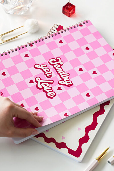 Matt Notebook Σχολικό Τετράδιο Α4 Σπιράλ 80 φύλλων Σετ 2 τεμαχίων – Ριγέ & Καρό