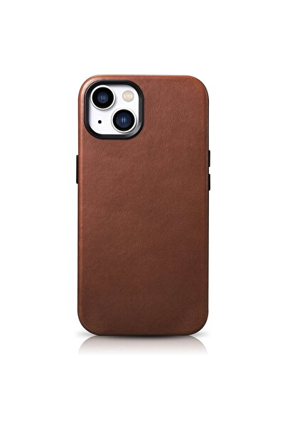 ICARER Husa din piele premium Oil Wax pentru iPhone 14 Plus, magnetică, cu Ma...