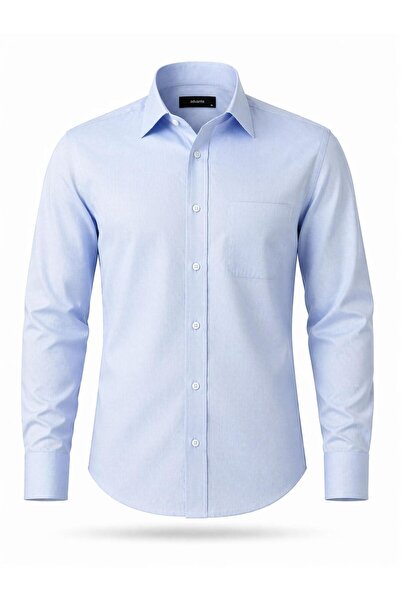 ADVANTE Класическа мъжка памучна риза с дълъг ръкав, стандартна кройка 7628