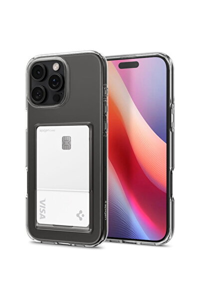 Spigen Carcasa Crystal Slot pentru iPhone 16 Pro Max, transparenta