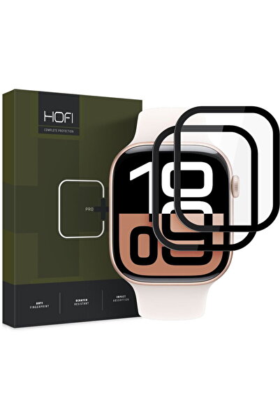 HOFI HYBRID PRO+ STICLД‚ PACHET 2 APPLE WATCH 10 (42 MM) NEGRU
