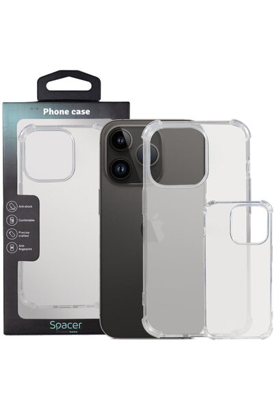 Spacer Husa Iphone 14 Pro Spacer, grosime 1.5mm, protectie suplimentara antis...