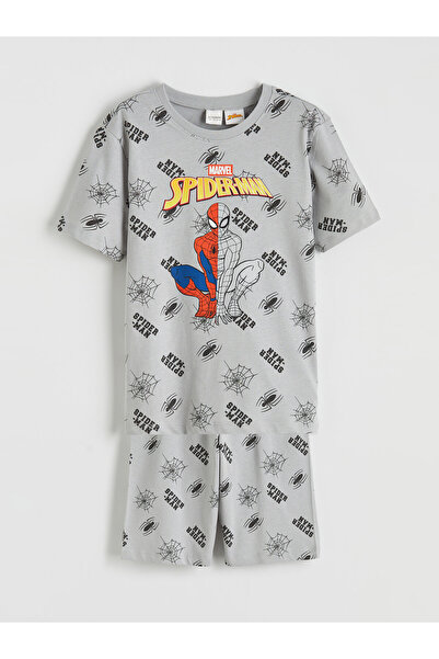 LC Waikiki Set de pijamale scurte pentru băieți, cu imprimeu Spider-Man
