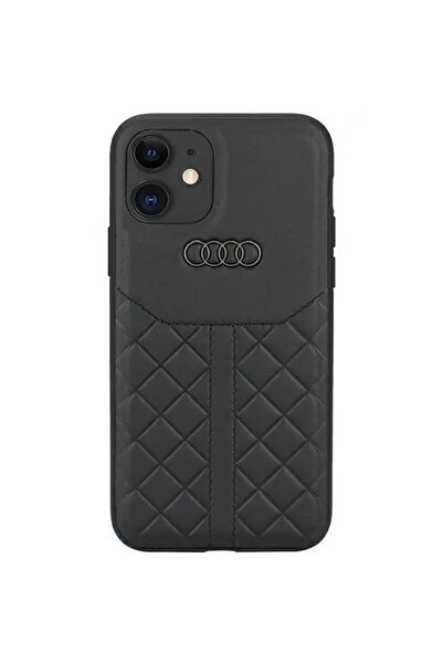 Audi Piele naturală iPhone 12/12 Pro 6.1 "   negru/negru carcasă rigidă ...