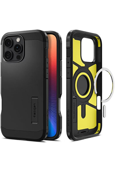 Spigen Carcasă Tough Armor MagSafe, neagră - iPhone 16 Pro Max
