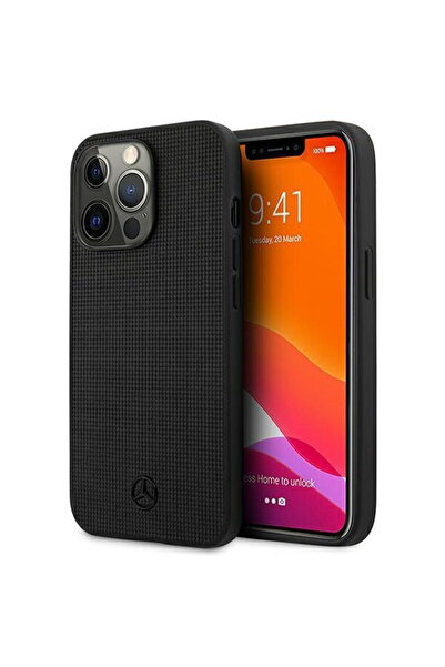 MERCEDES MEHCP13LMBLBK iPhone 13 Pro / 13 6.1" Black/black hardcase Leather M...