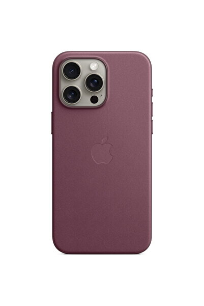 Apple FineWoven Case with MagSafe pentru iPhone 15 Pro Max, Mulberry