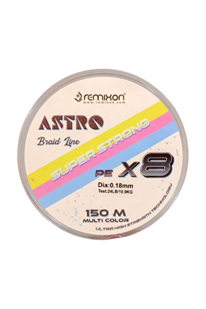 Remixon Astro 0,4 Pe. 0,10 mm. 8 Örgü 150 Mt. İp Misina Multi Color