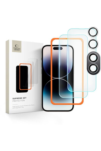 Tech-Protect Folie de protecție ecran și cameră spate Tech Protect Supreme Ap...