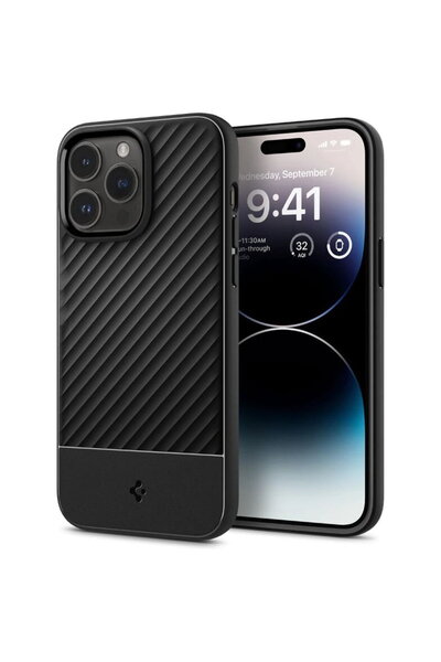 Spigen Husa Core Armor iPhone 14 Pro Negru Mat