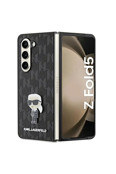 Karl Lagerfeld Saffiano Monogram Ikonik Pin case for Samsung Galaxy Z Fold 5 ...