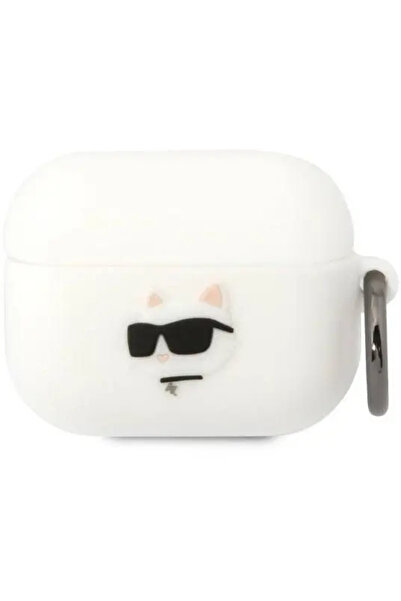Karl Lagerfeld KLAPRUNCHH AirPods Pro cover white/white Silicone Choupette He...