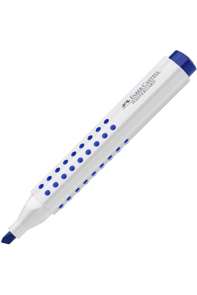 Generic Faber-Castell Permanent Chisel Tip Marker Pen, Blue, Box of 12 Pieces