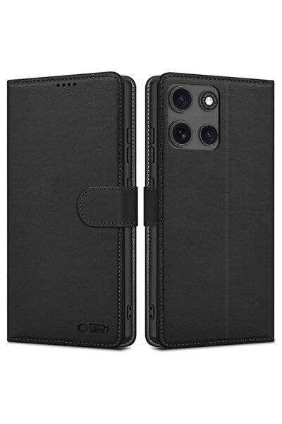 Tech-Protect Θήκη Πορτοφόλι MOTOROLA MOTO G15 / G15 POWER Μαύρο Ματ