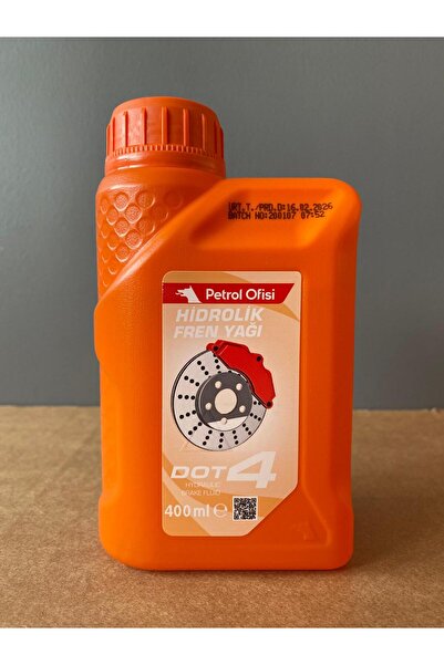 Petrol Ofisi DOT 4 Hidrolik Fren Yağı 400ML (16/02/2026 Üretim)
