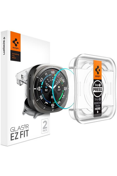 Spigen Sticlă tR EZ Fit, pachet de 2, transparență - Samsung Galaxy Watch Ultra