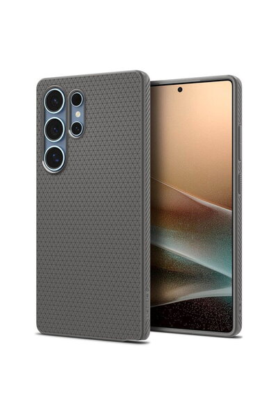 Spigen Husă pentru Samsung Galaxy S25 Ultra - Liquid Air - Gri Marmură