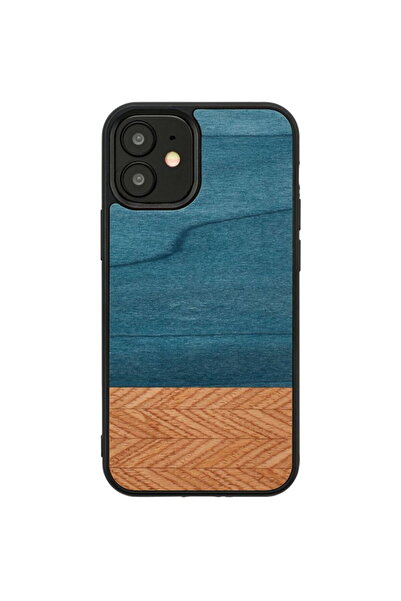 Other Husa MAN&WOOD pentru iPhone 12 mini, negru denim