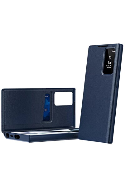 Techsuit Husă pentru Samsung Galaxy S26 Ultra - Seria SmartView - Albastru