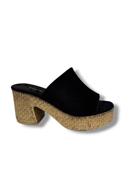 ŞANZELİZE AYAKKABI Champs-elysees k500-26 suede anatomical wedge heel women's...