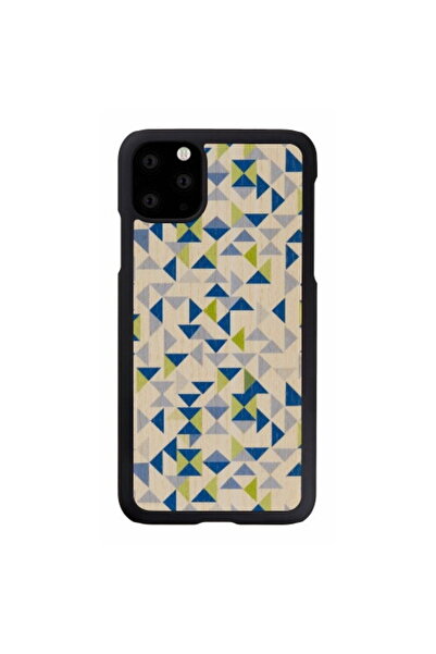 Other MAN&WOOD Husă smartphone iPhone 11 Pro Max albastru triunghi negru
