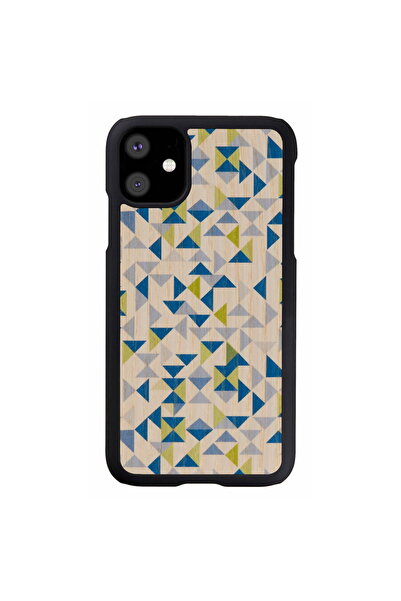 Other MAN&WOOD Husă smartphone iPhone 11 triunghi albastru negru