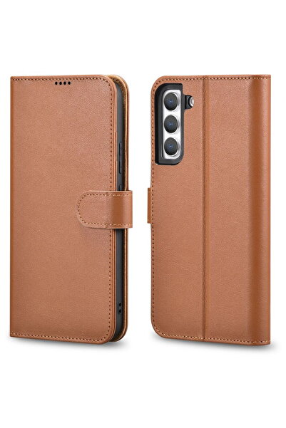 ICARER Husa Haitang tip portofel din piele pentru Samsung Galaxy S22 + (S22 P...