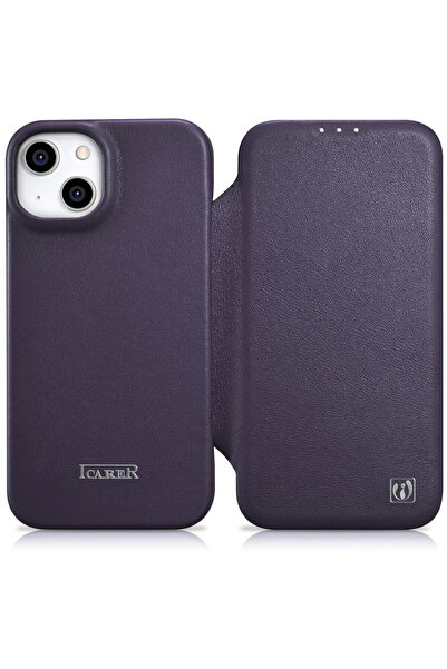 ICARER Husa CE Premium din Piele Tip Folio pentru iPhone 14 Plus, cu Închider...